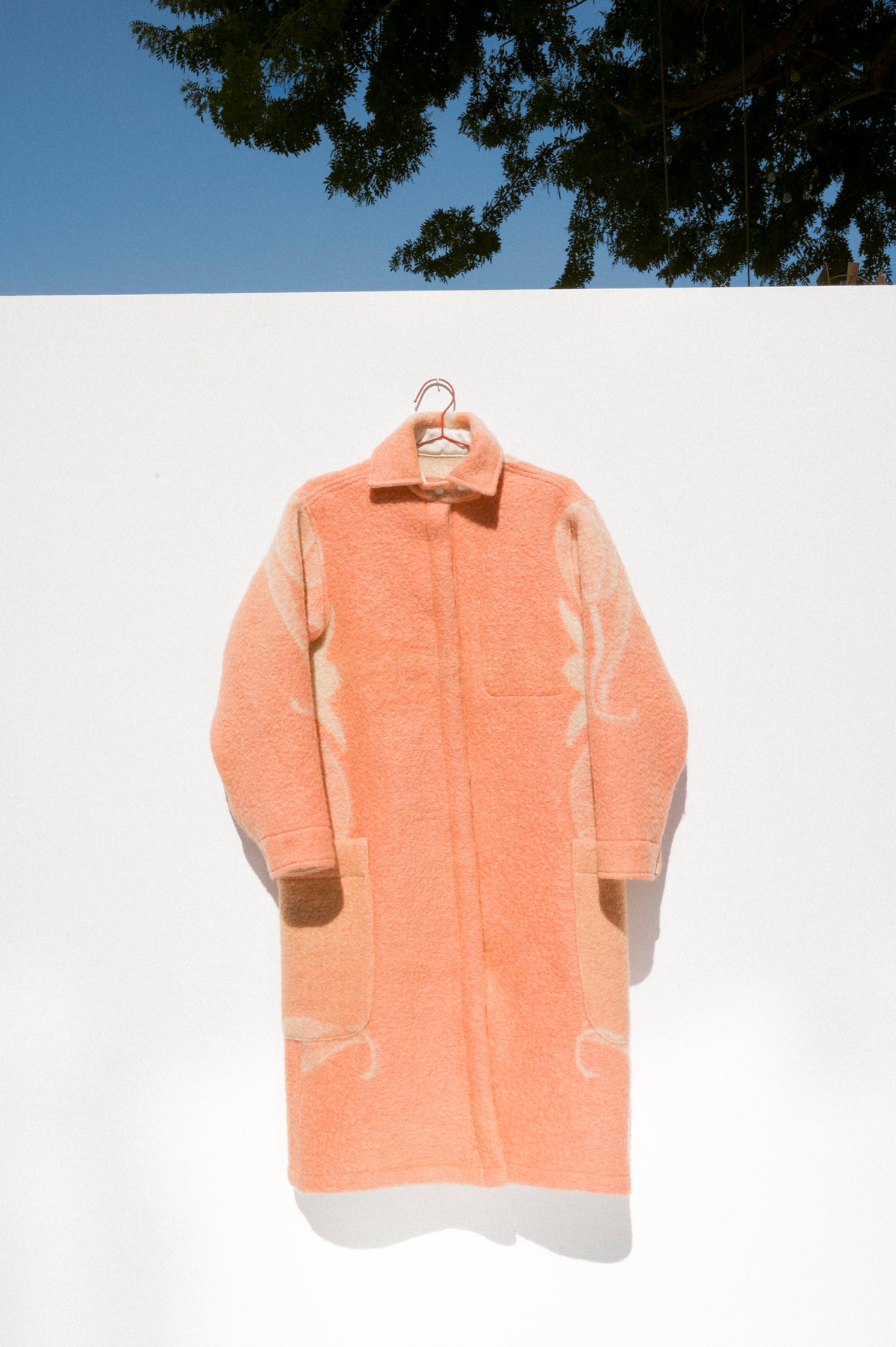 Wool Harris Duster - Coral (Small)