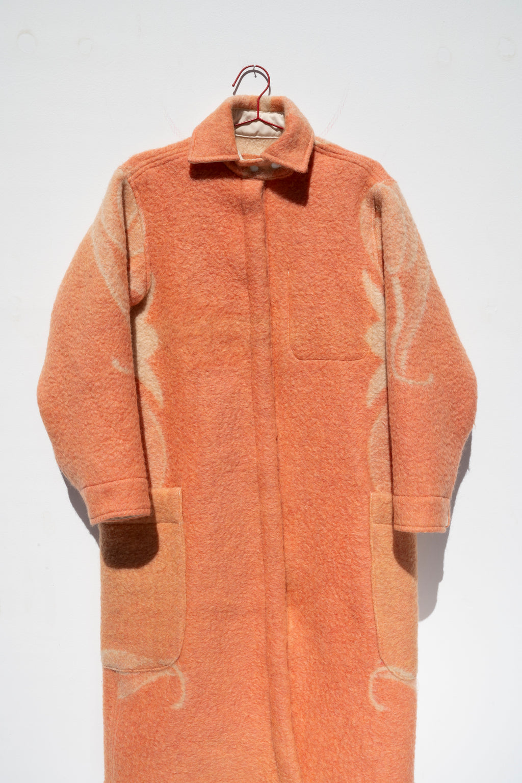 Wool Harris Duster - Coral (Small)