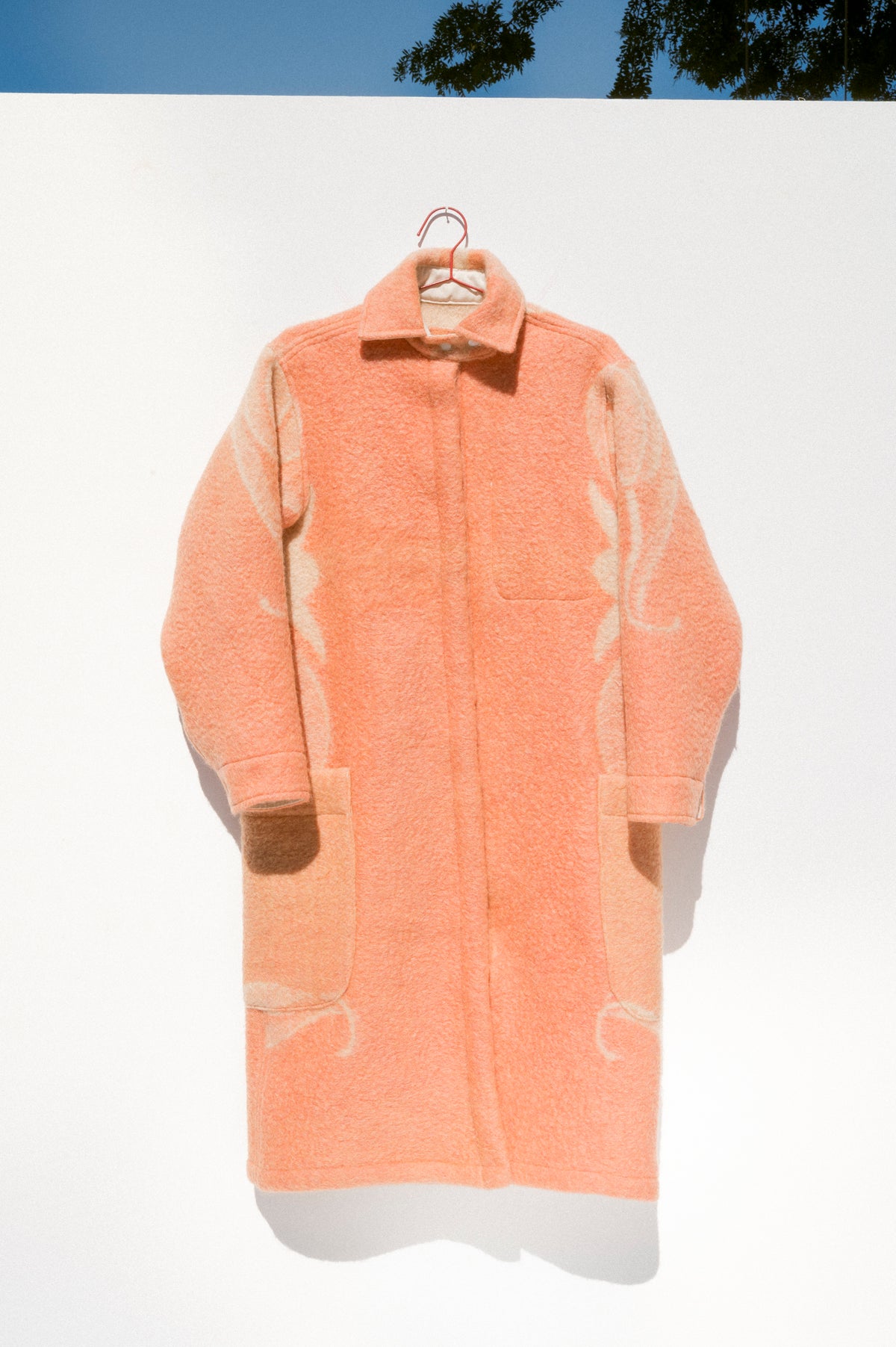 Wool Harris Duster - Coral (Small)