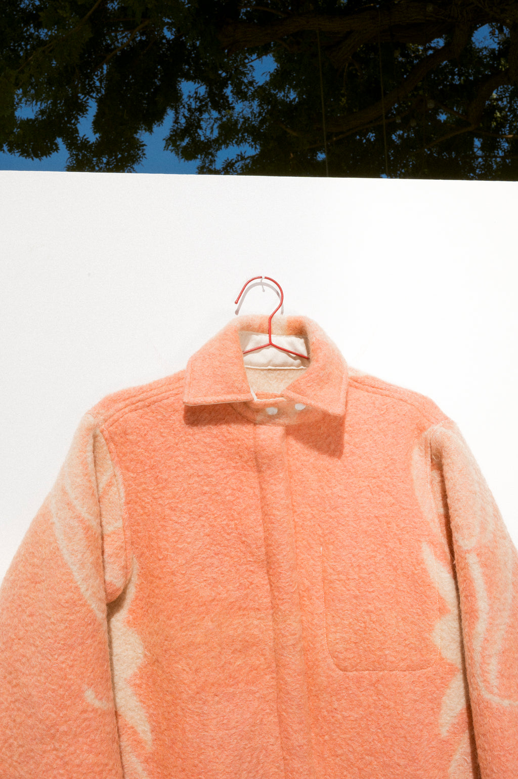 Wool Harris Duster - Coral (Small)
