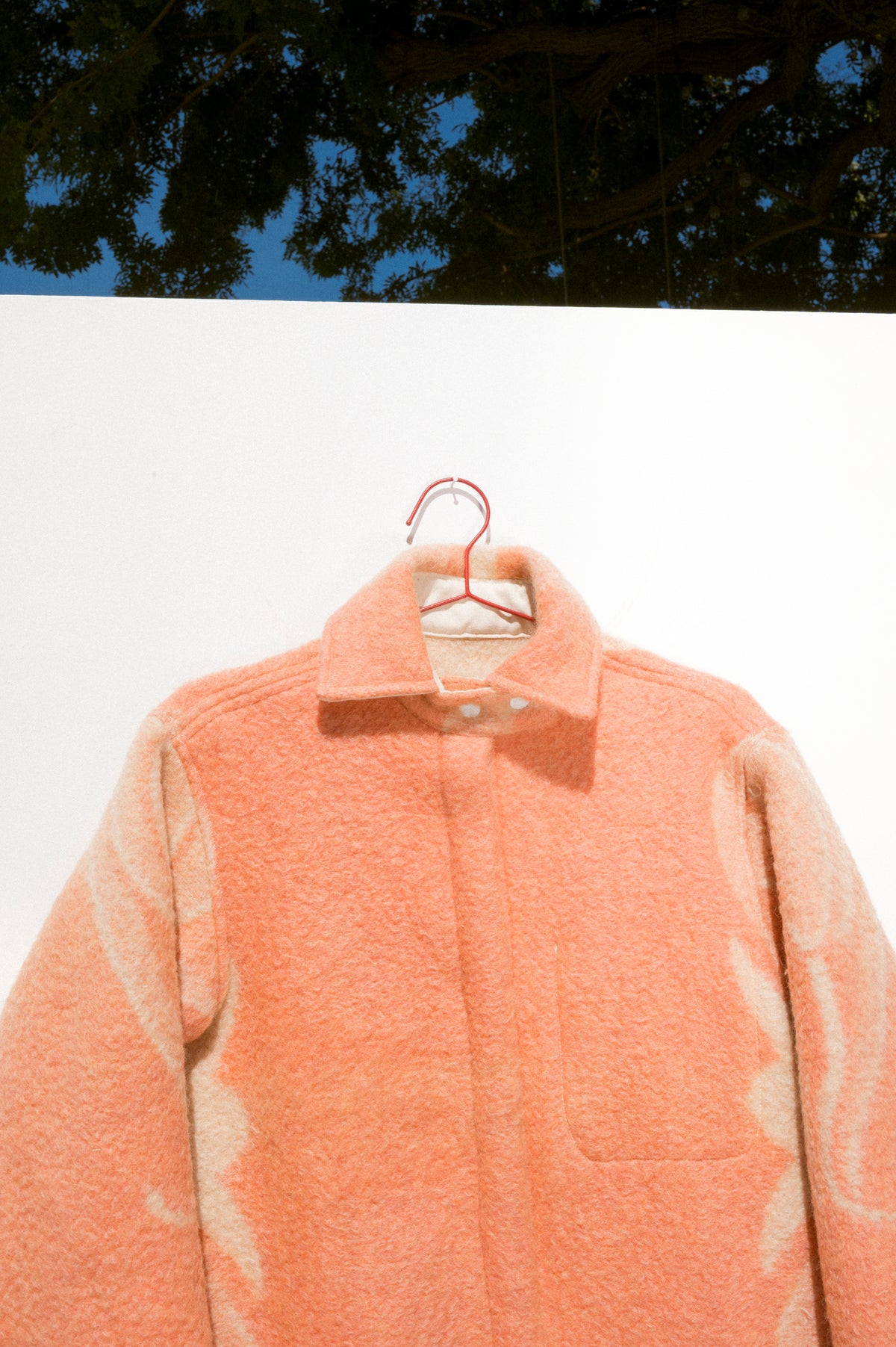 Wool Harris Duster - Coral (Small)