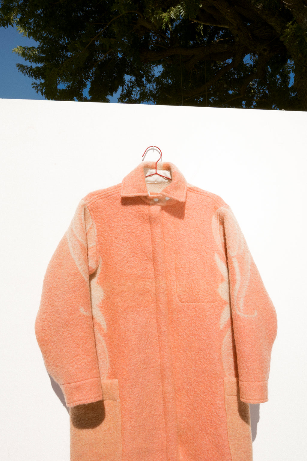 Wool Harris Duster - Coral (Small)