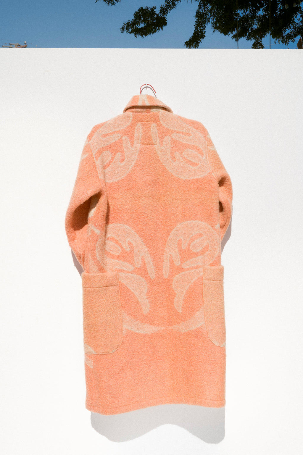 Wool Harris Duster - Coral (Small)
