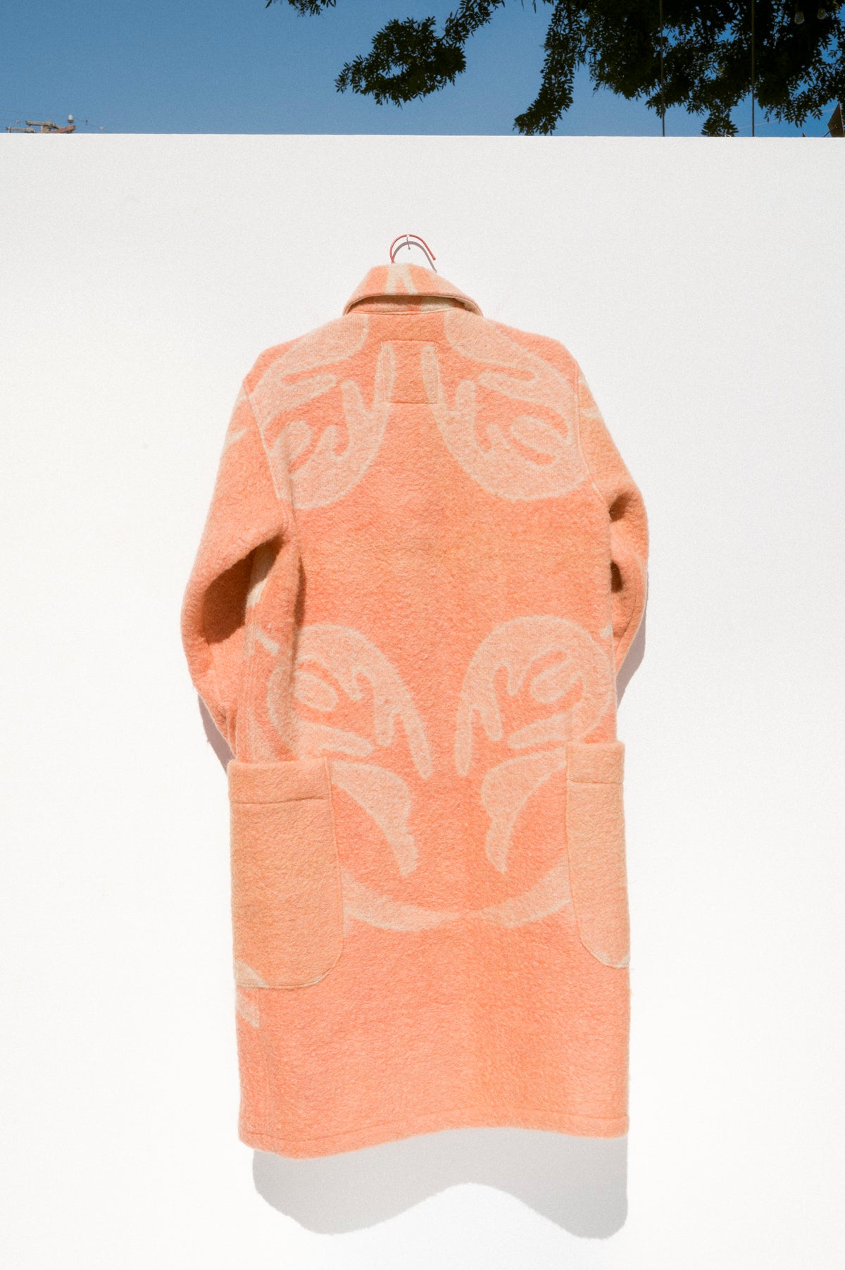 Wool Harris Duster - Coral (Small)