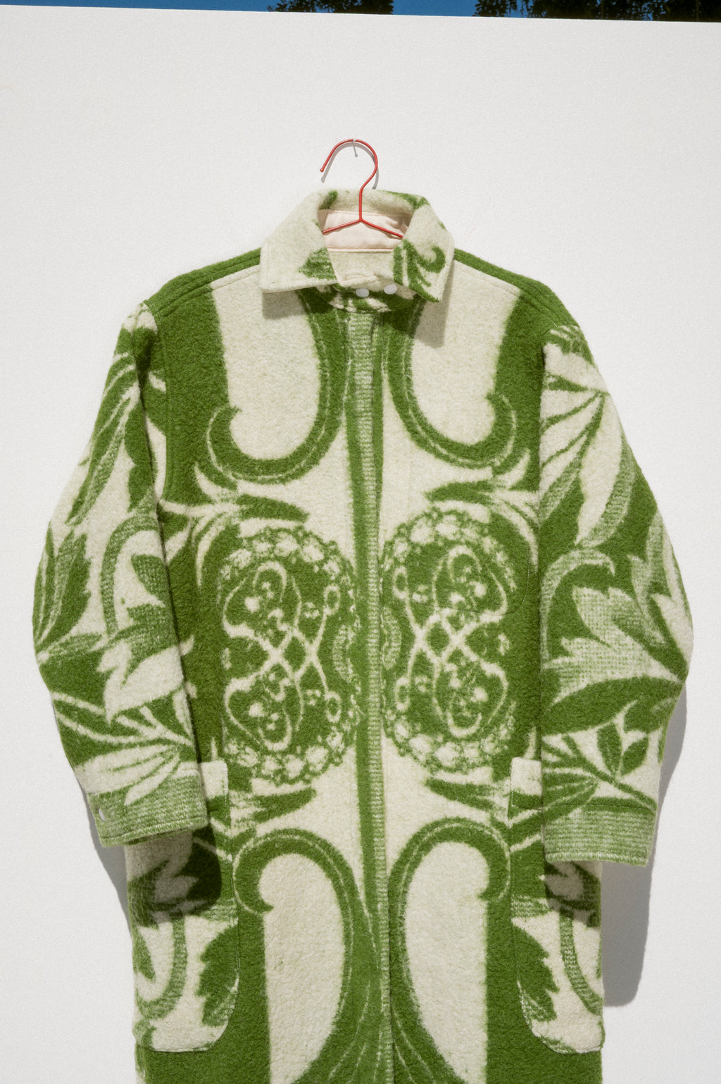 Wool Harris Duster - Green (Small)