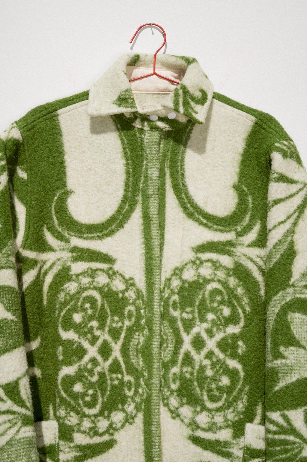 Wool Harris Duster - Green (Small)
