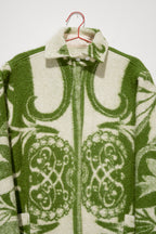 Wool Harris Duster - Green (Small)