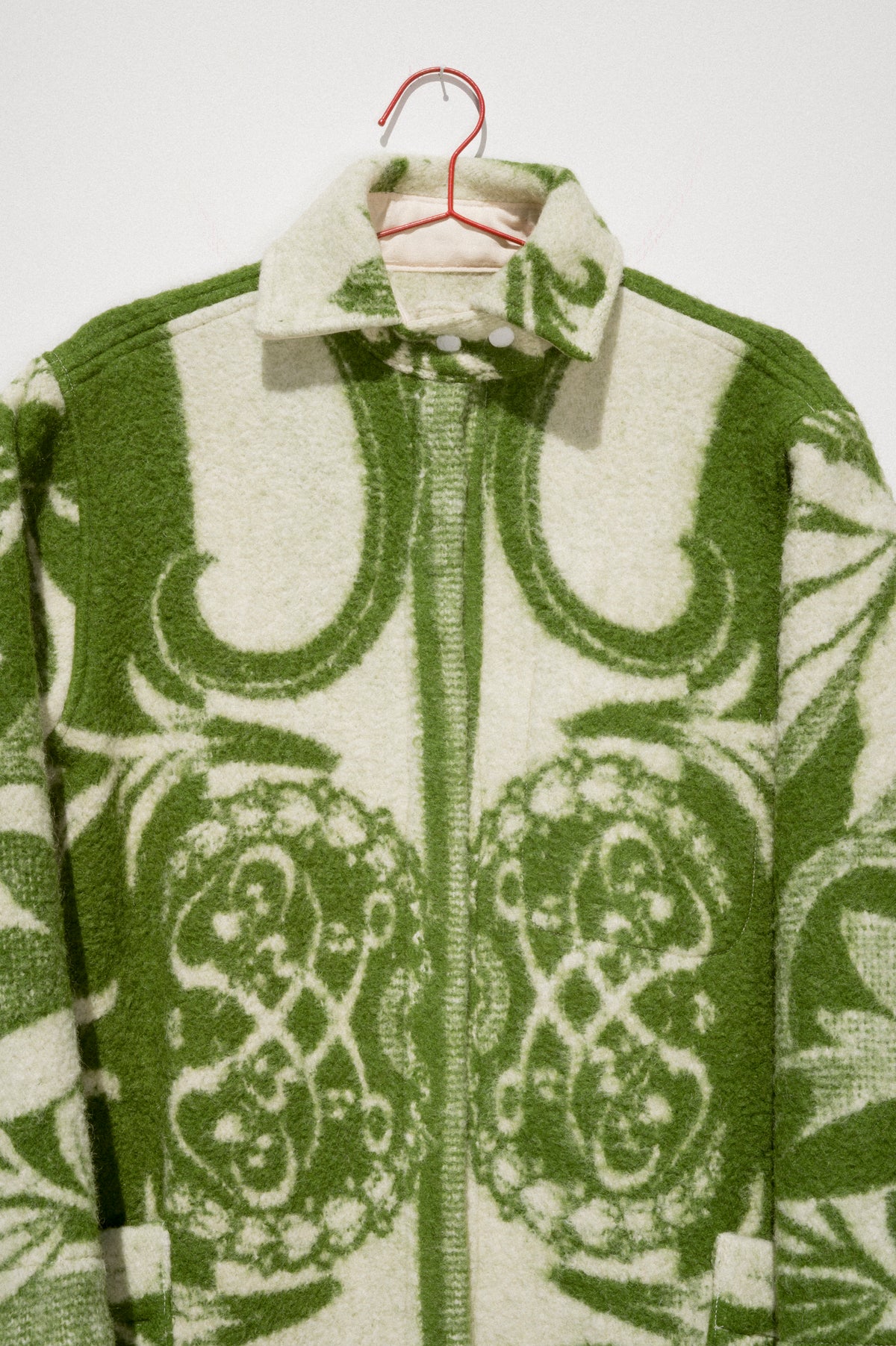 Wool Harris Duster - Green (Small)