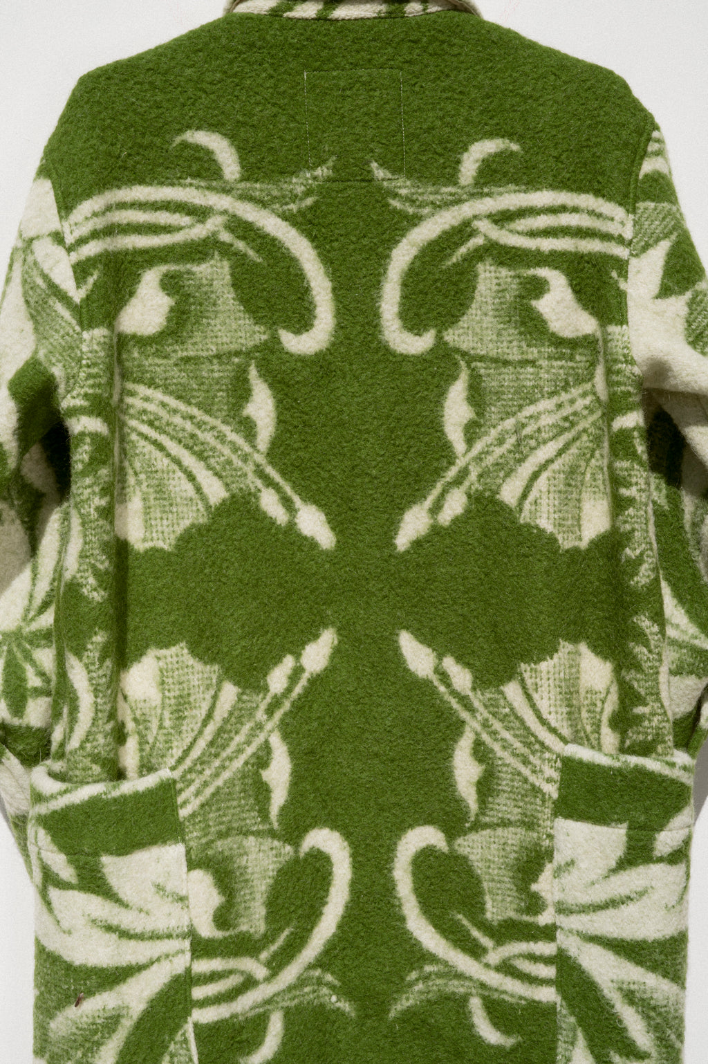 Wool Harris Duster - Green (Small)