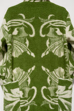 Wool Harris Duster - Green (Small)