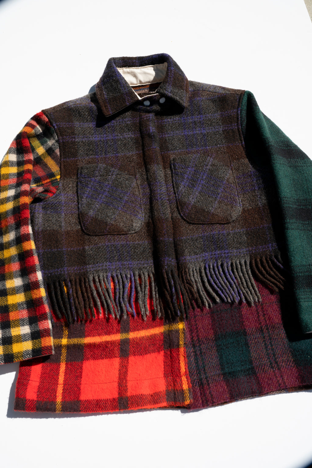 Fringe Plaid Ardmore - Charcoal (Large)