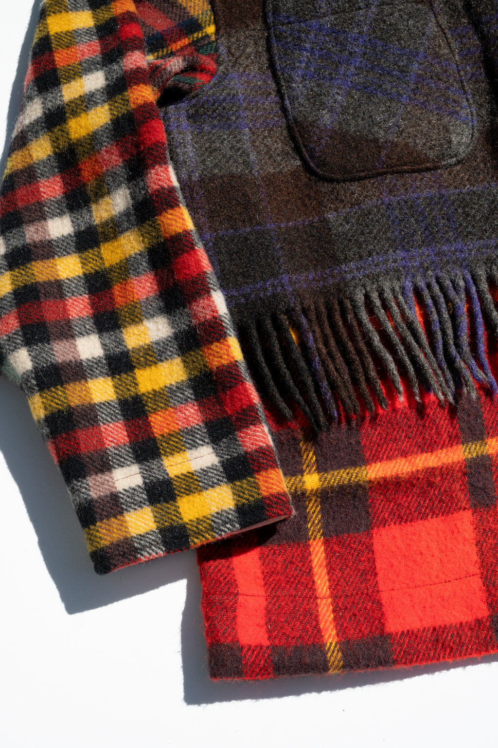 Fringe Plaid Ardmore - Charcoal (Large)
