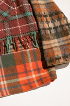 Fringe Plaid Ardmore - Burgundy (Large)