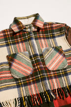 Fringe Plaid Ardmore - White (XLarge)