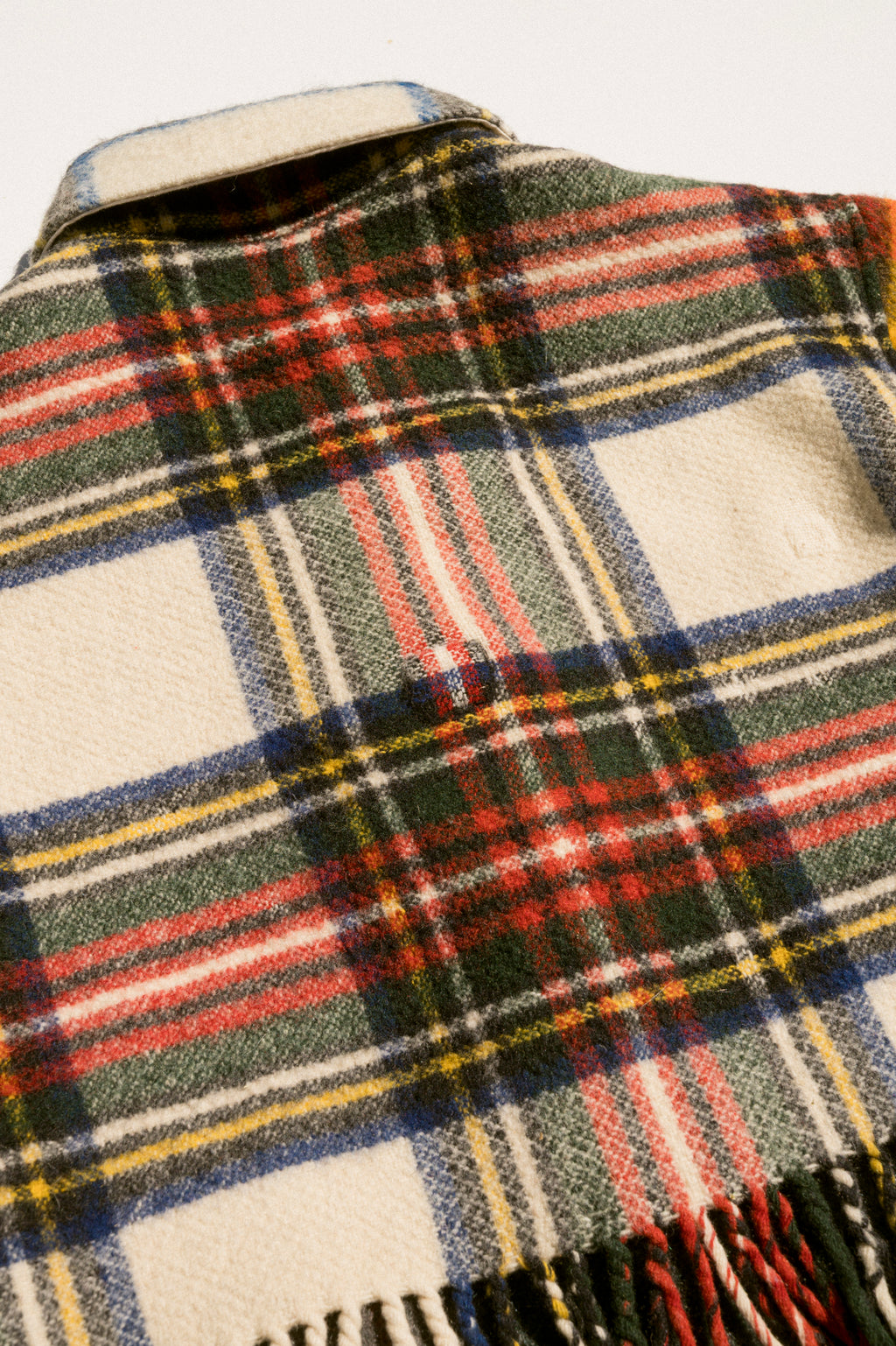 Fringe Plaid Ardmore - White (XLarge)