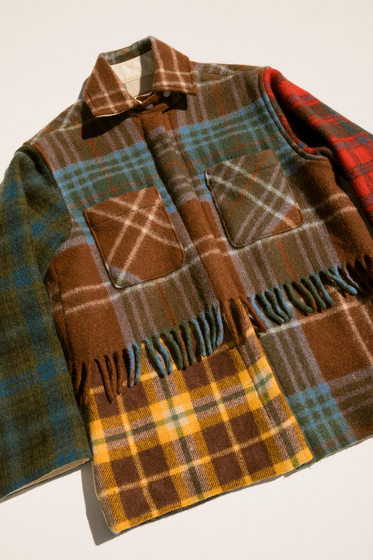Fringe Plaid Ardmore - Brown (Medium)