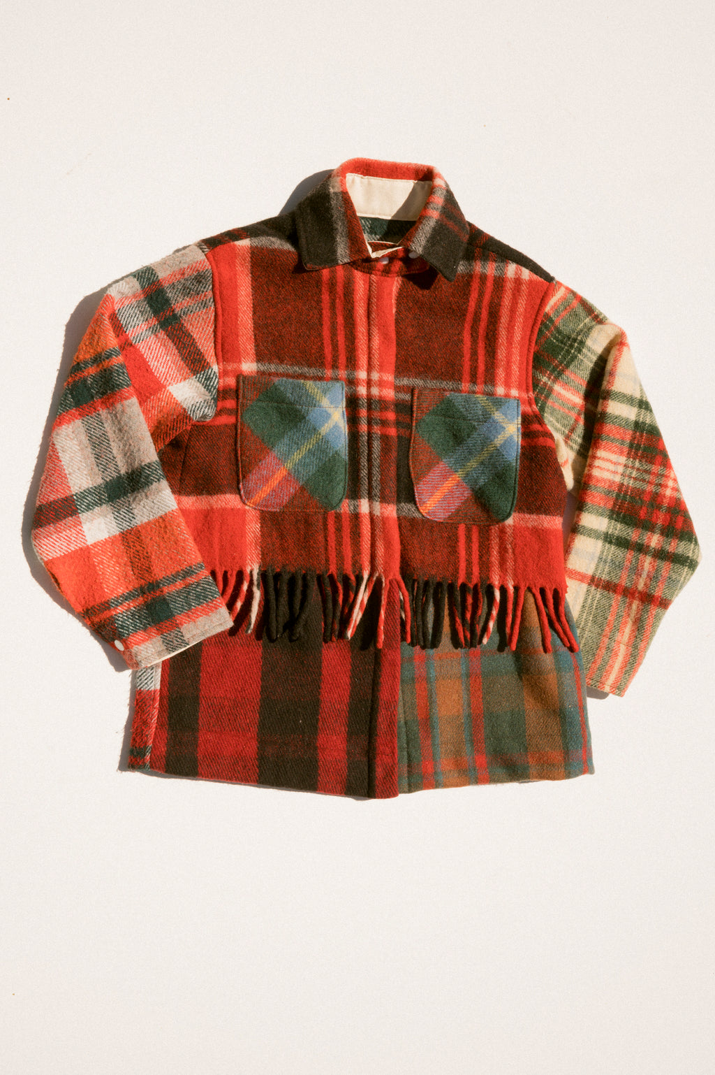 Fringe Plaid Ardmore - Red Red (XSmall)