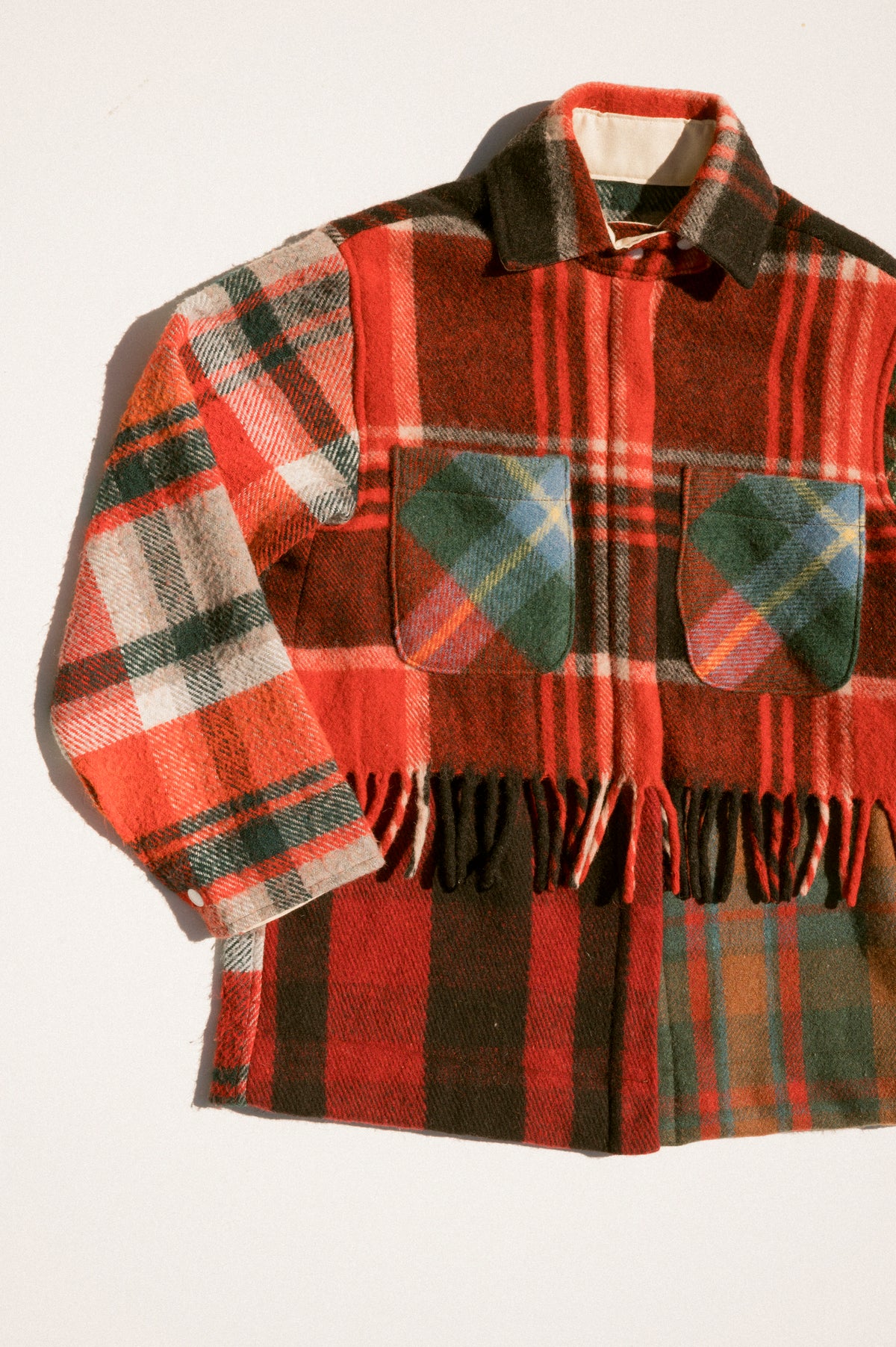Fringe Plaid Ardmore - Red Red (XSmall)