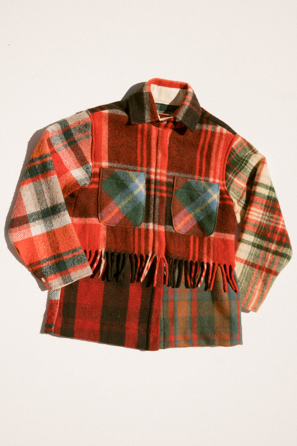 Fringe Plaid Ardmore - Red Red (XSmall)