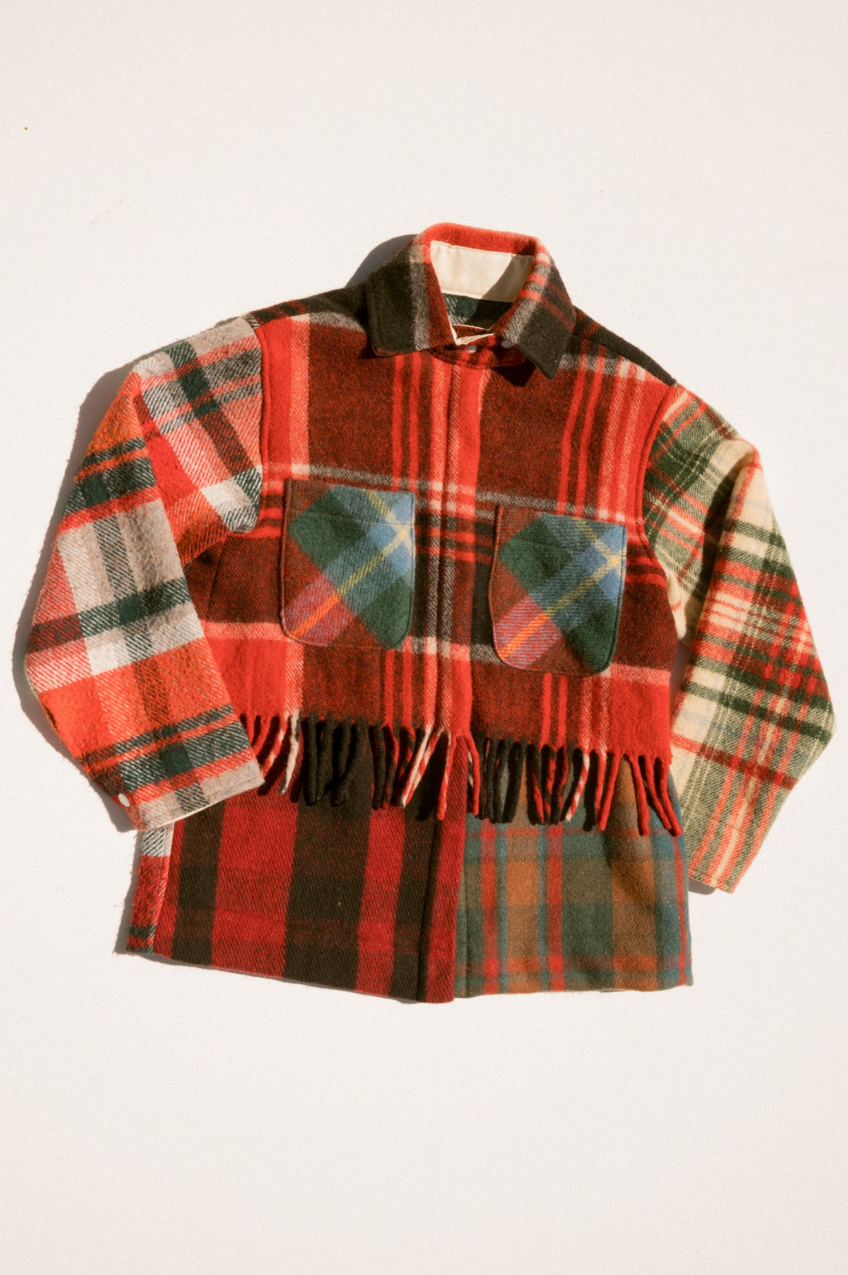 Fringe Plaid Ardmore - Red Red (XSmall)