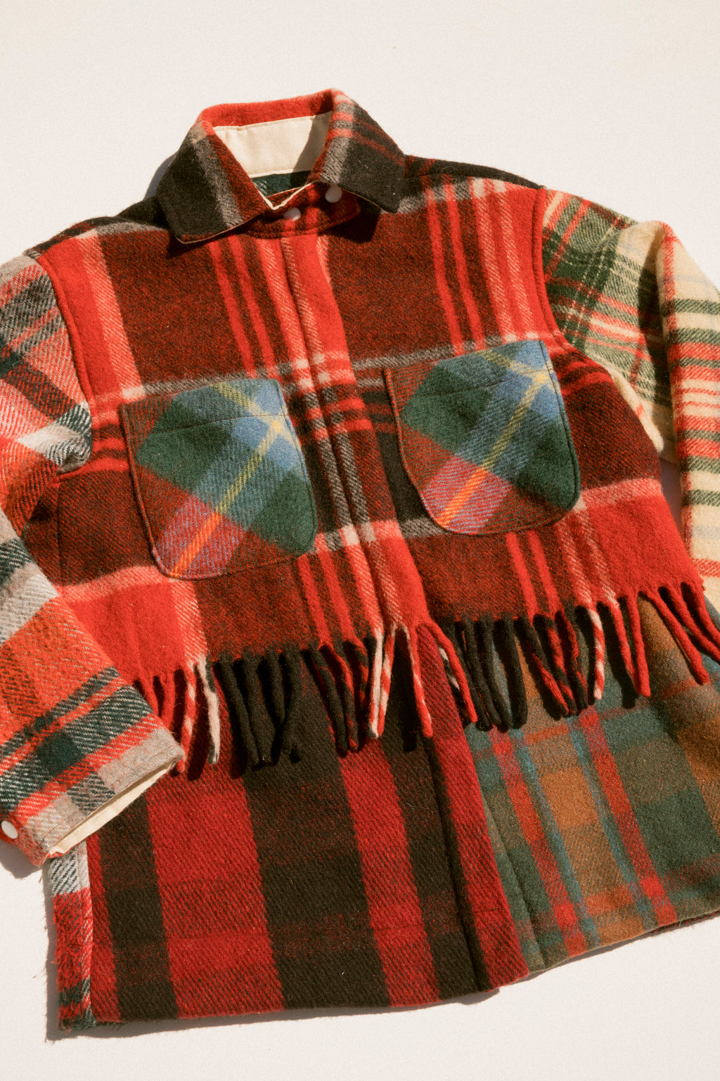 Fringe Plaid Ardmore - Red Red (XSmall)