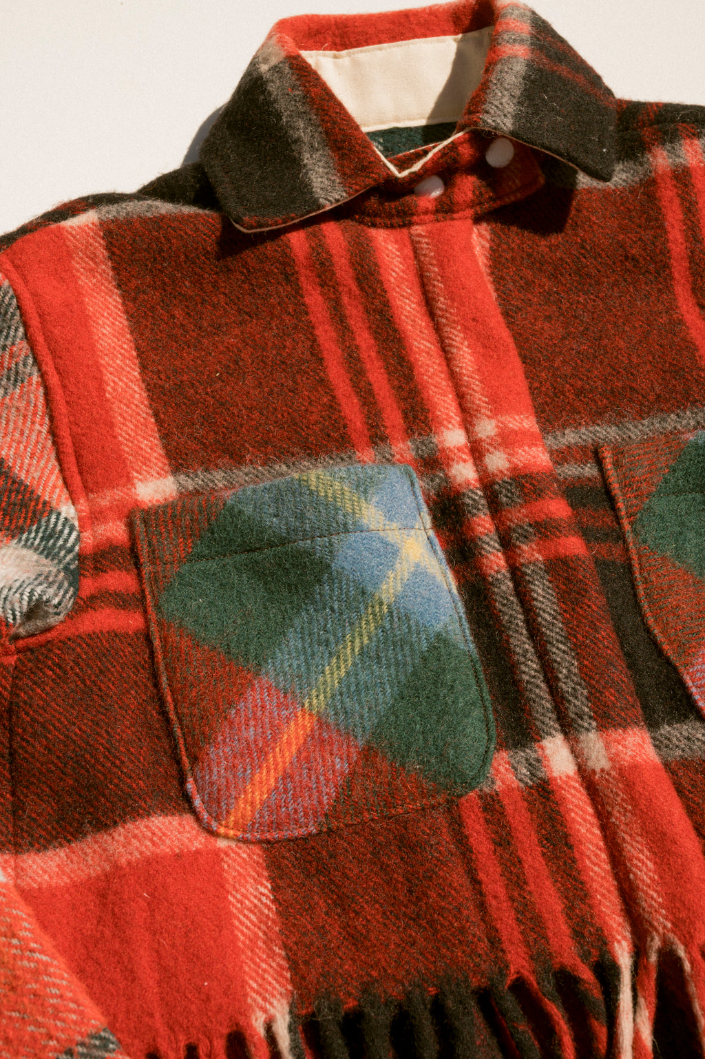 Fringe Plaid Ardmore - Red Red (XSmall)