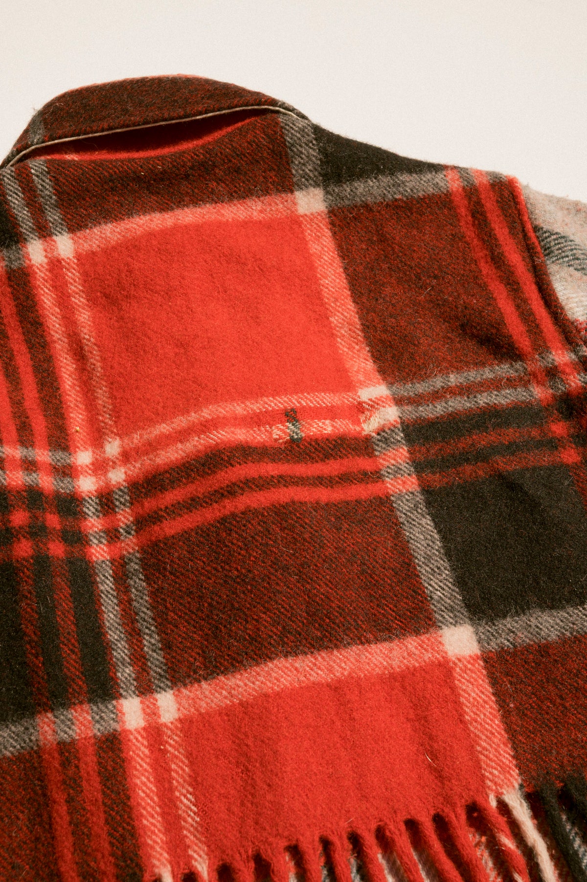Fringe Plaid Ardmore - Red Red (XSmall)