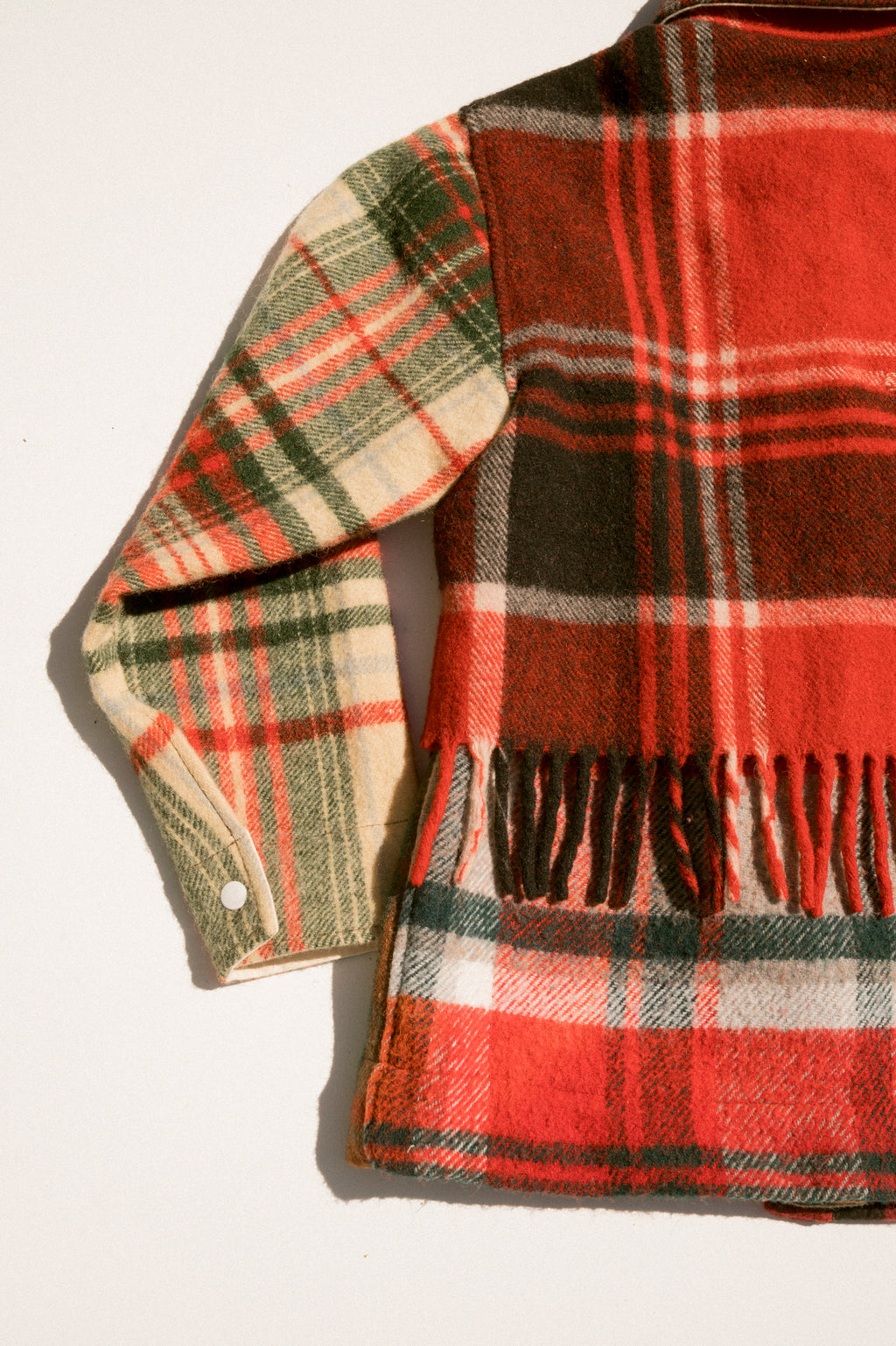 Fringe Plaid Ardmore - Red Red (XSmall)