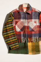 Fringe Plaid Ardmore - RW&B (Large)