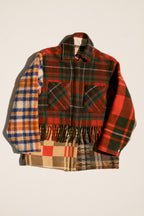 Fringe Plaid Ardmore - Dark Red (Medium)