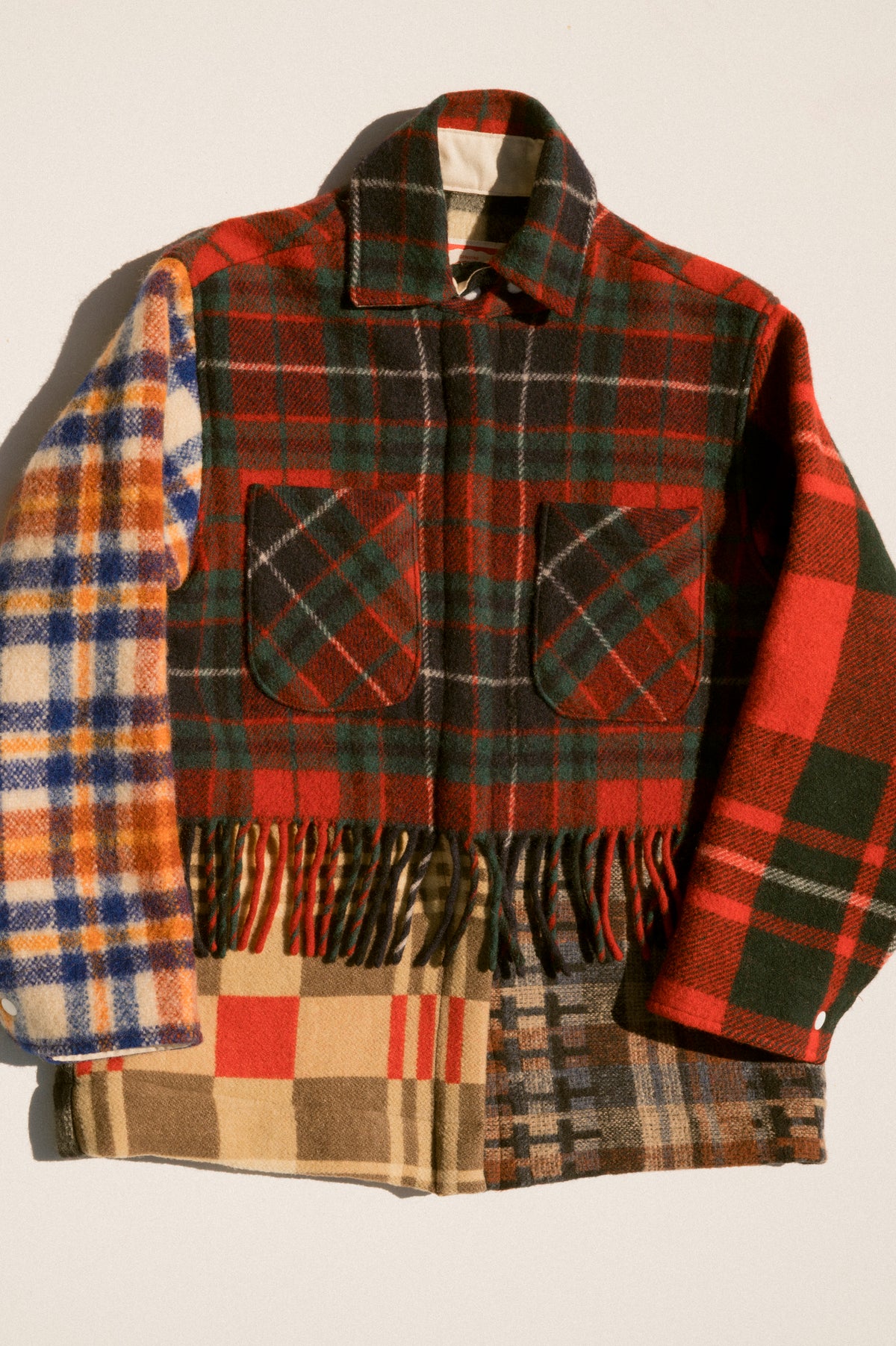 Fringe Plaid Ardmore - Dark Red (Medium)