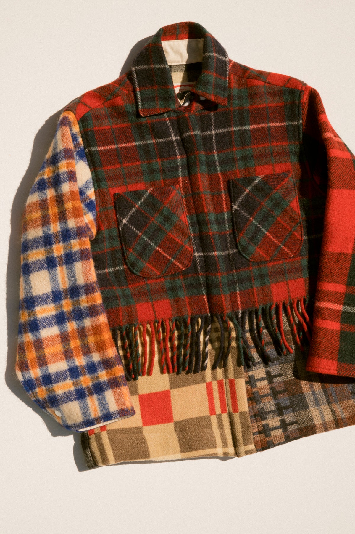 Fringe Plaid Ardmore - Dark Red (Medium)