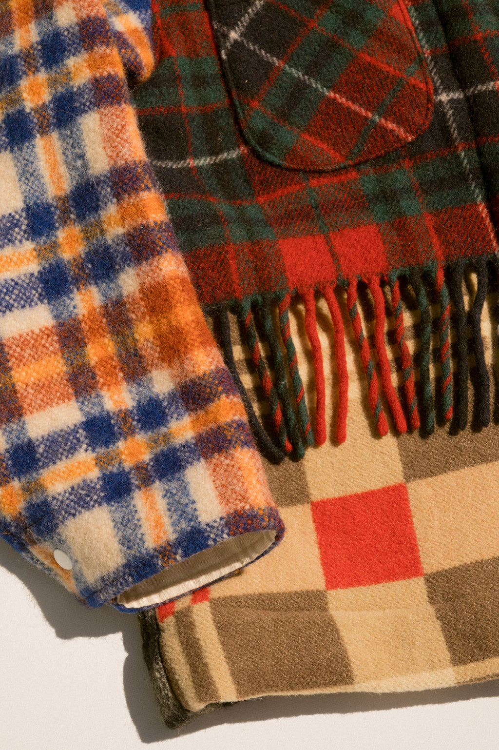 Fringe Plaid Ardmore - Dark Red (Medium)