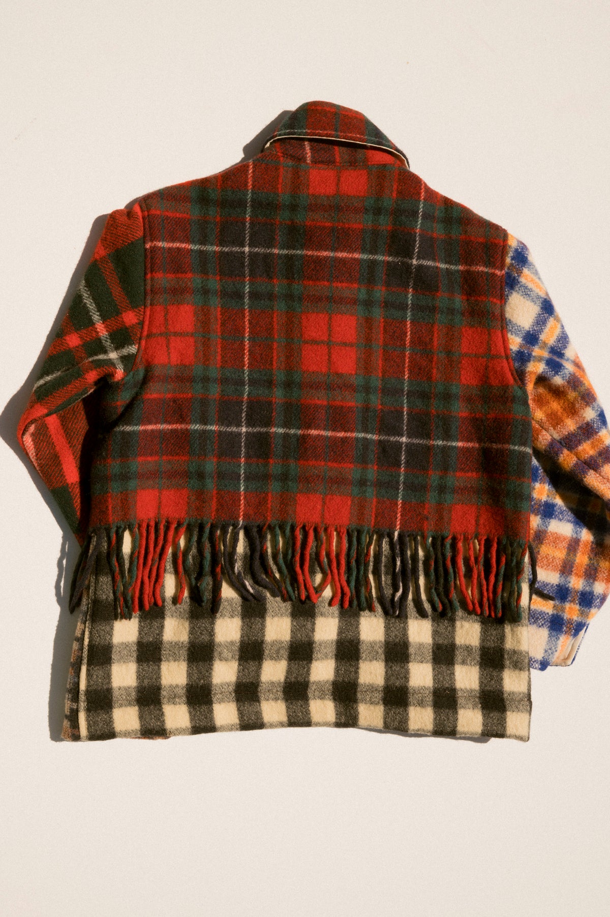 Fringe Plaid Ardmore - Dark Red (Medium)