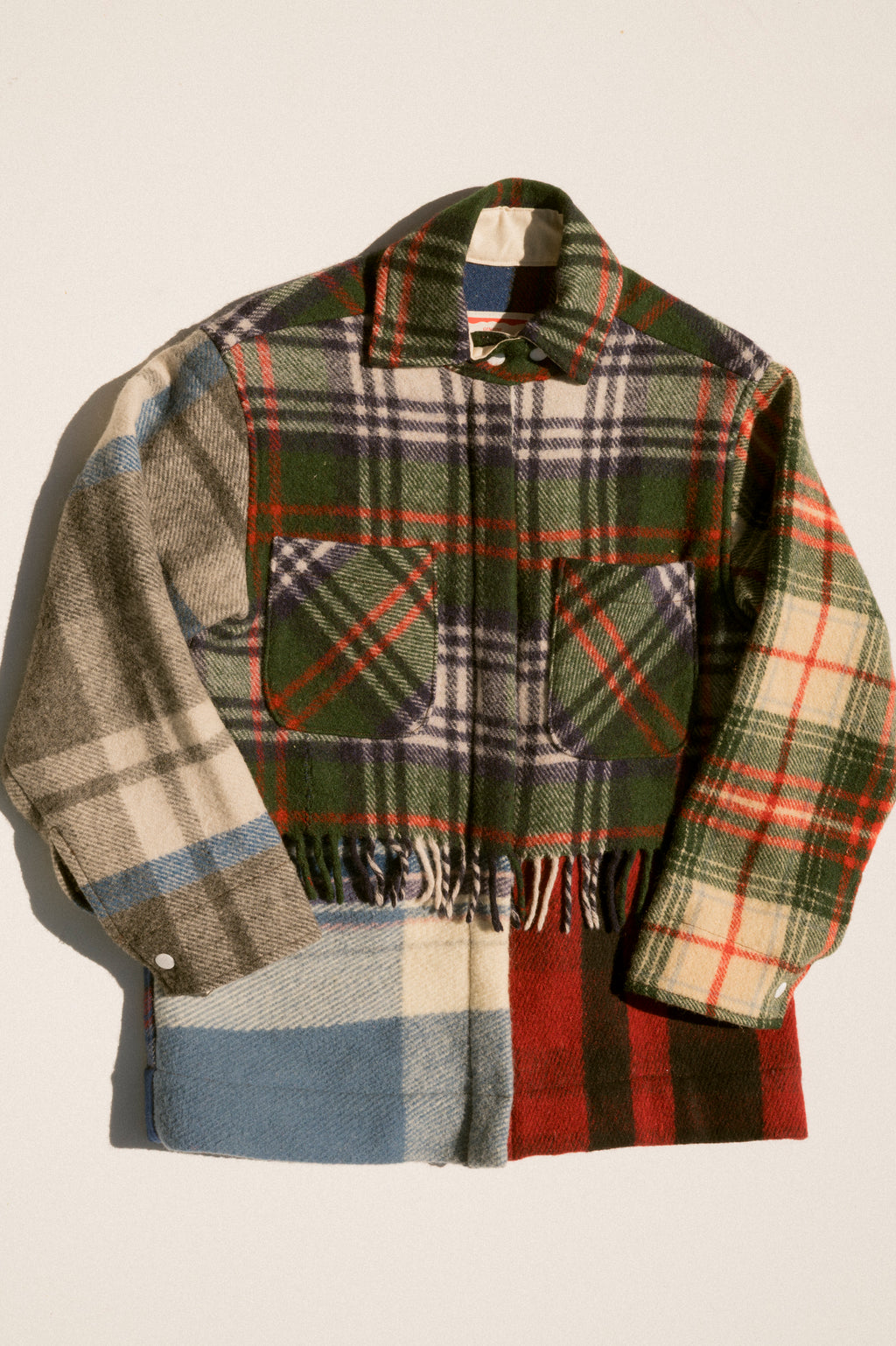 Fringe Plaid Ardmore - Green (XSmall)