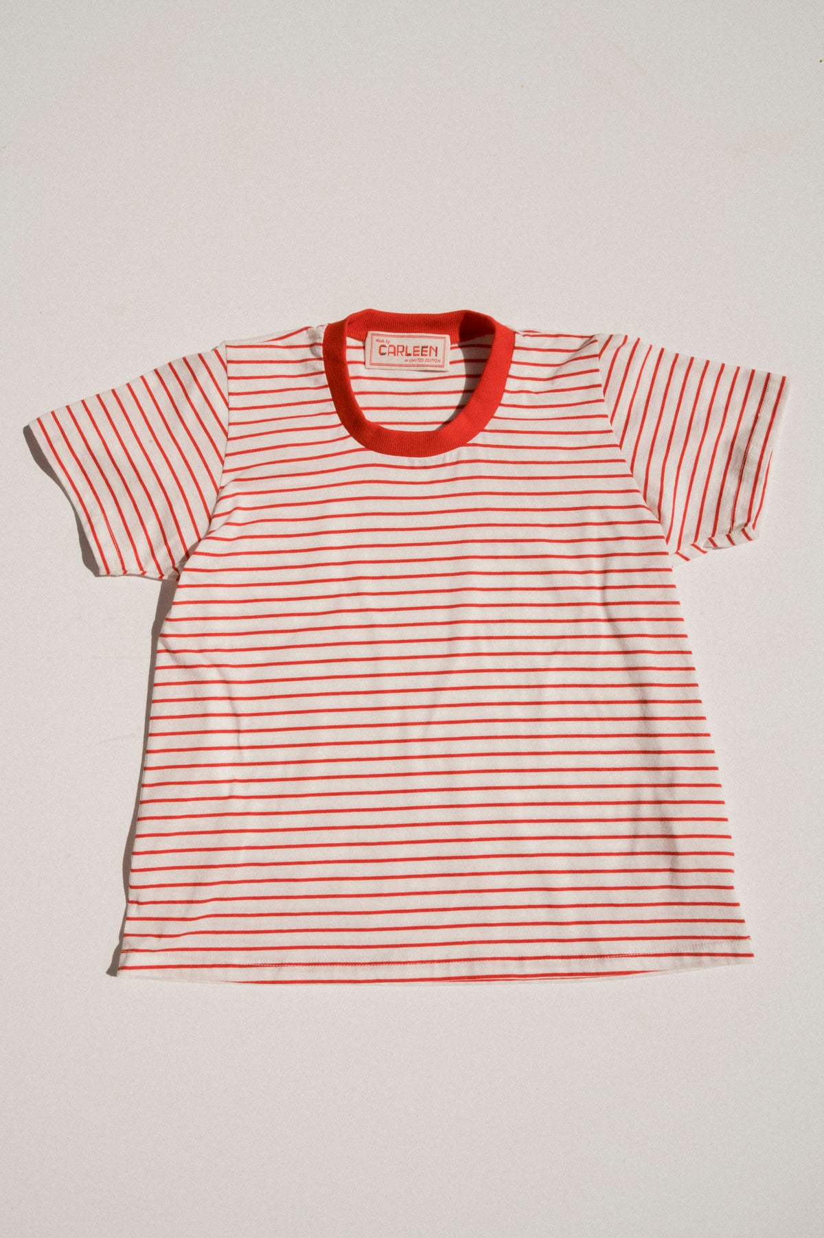 Perfect Little Short Sleeve Shirt - Red Stripe