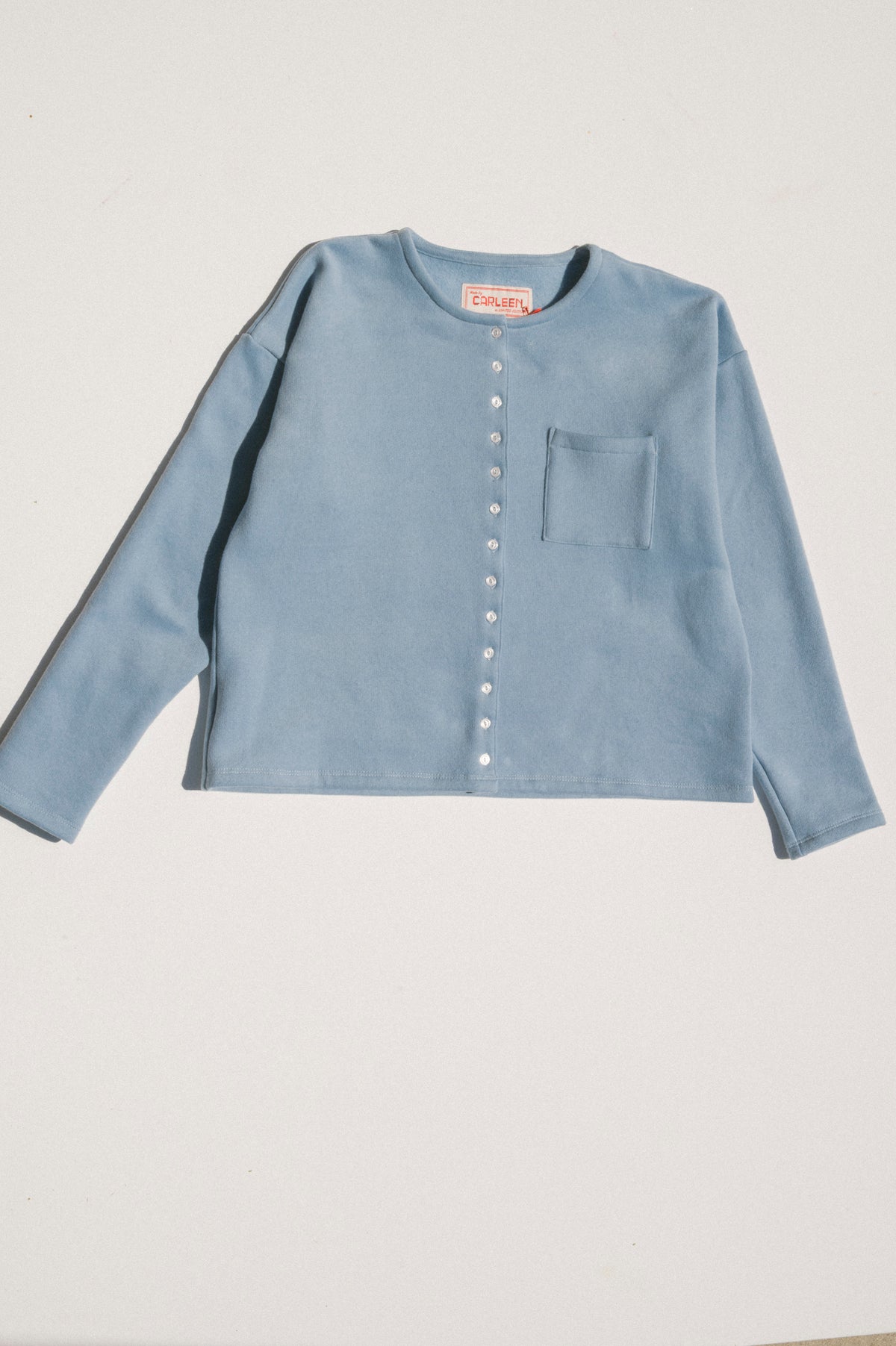 Drop Shoulder Cardigan - Sky
