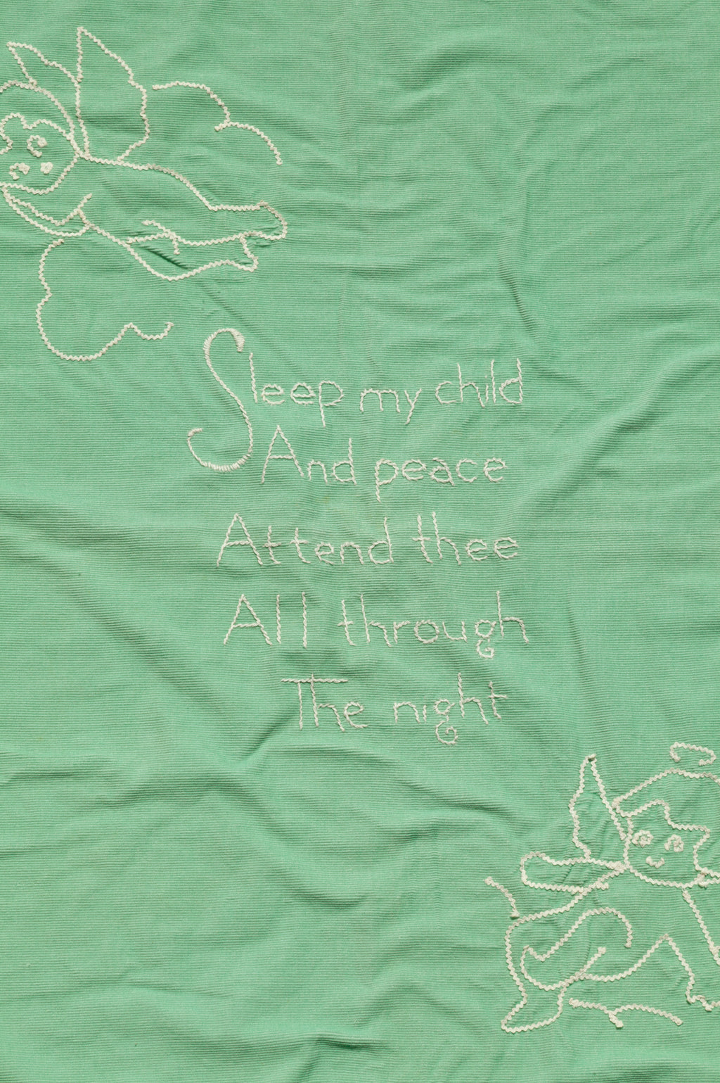 Vintage Baby Quilt - Sleep my Child