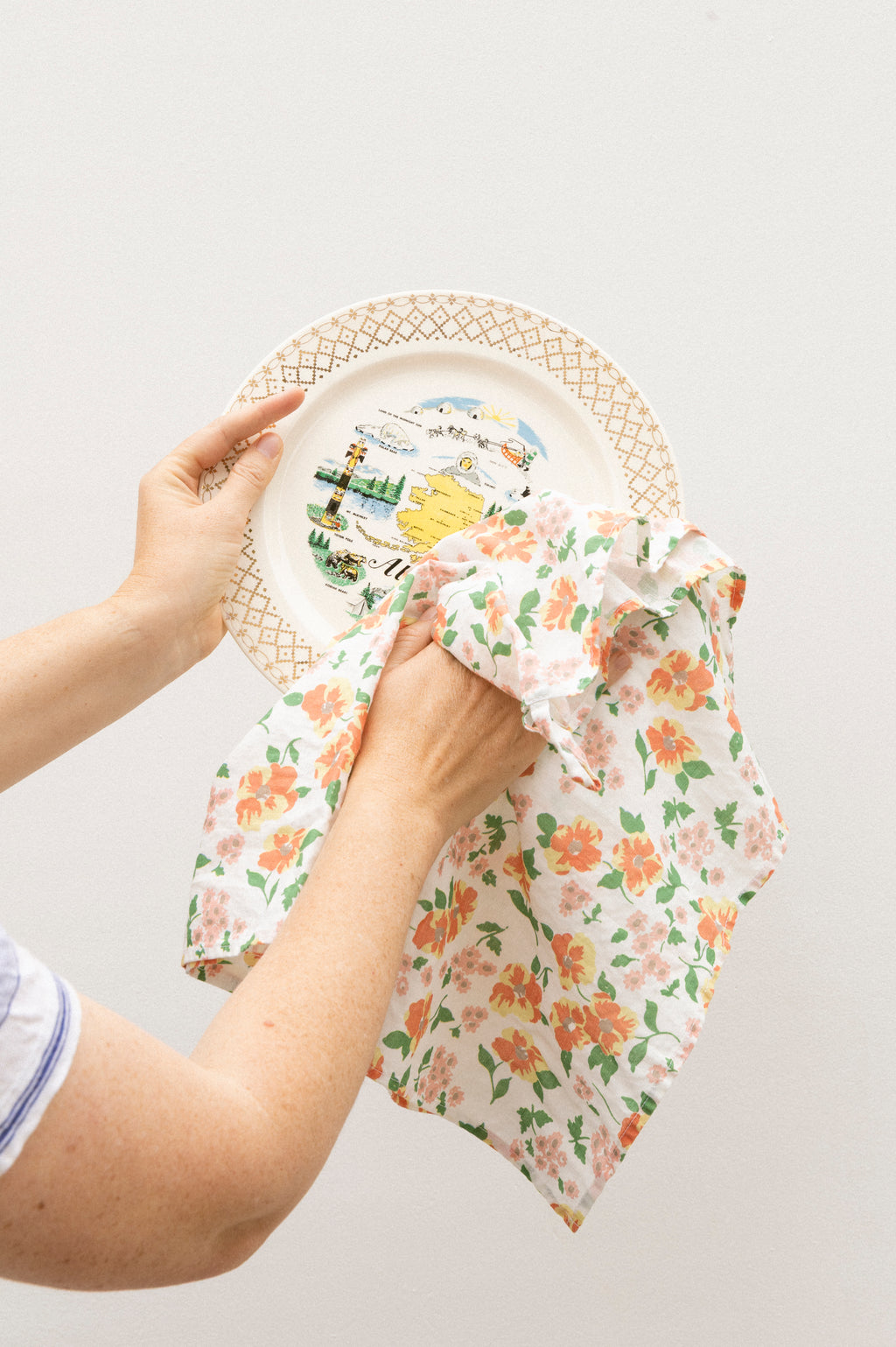 Feedsack Floral Dish Towels