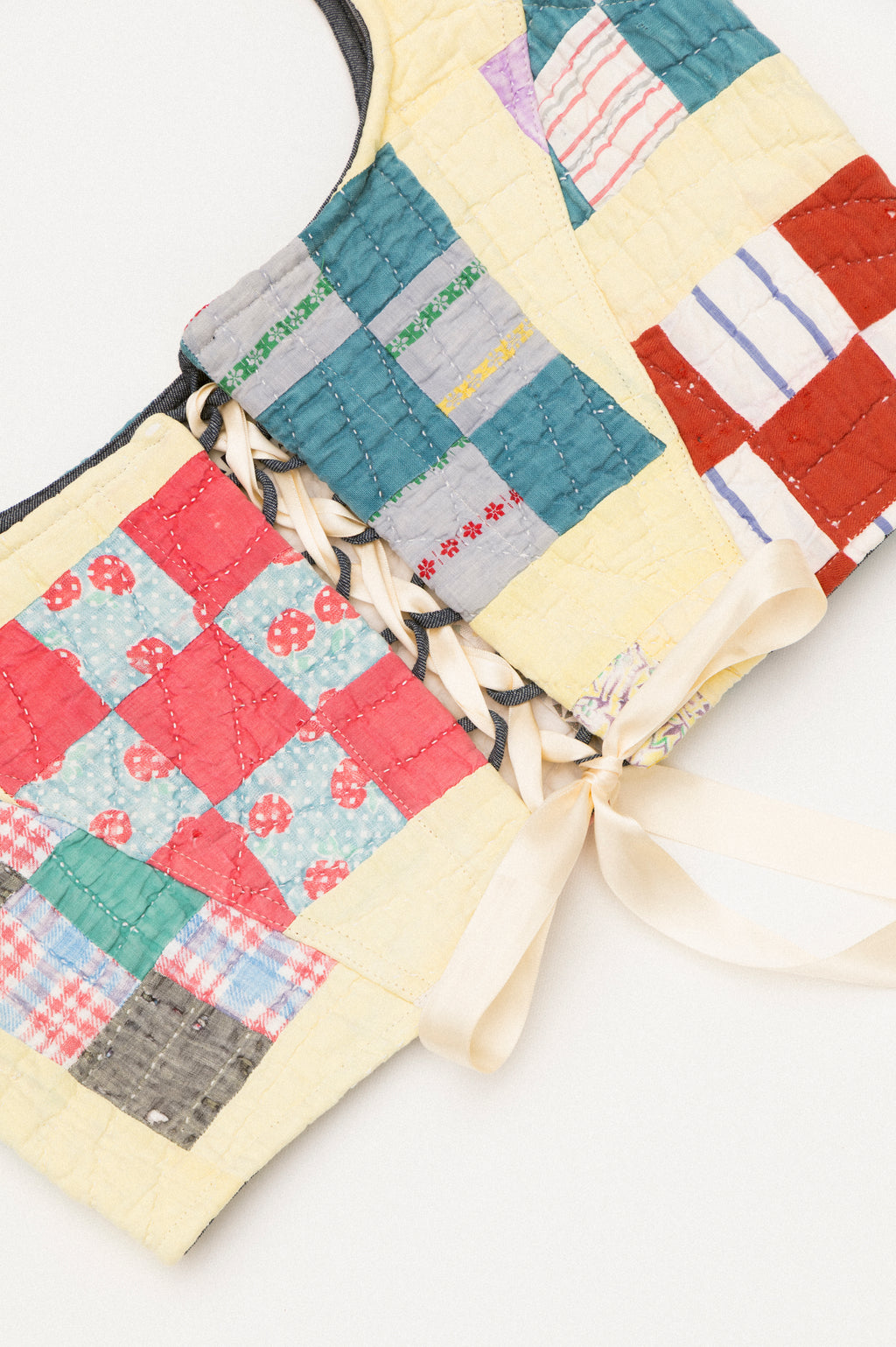 Quilt Corset - Yellow Blocks (XLarge)