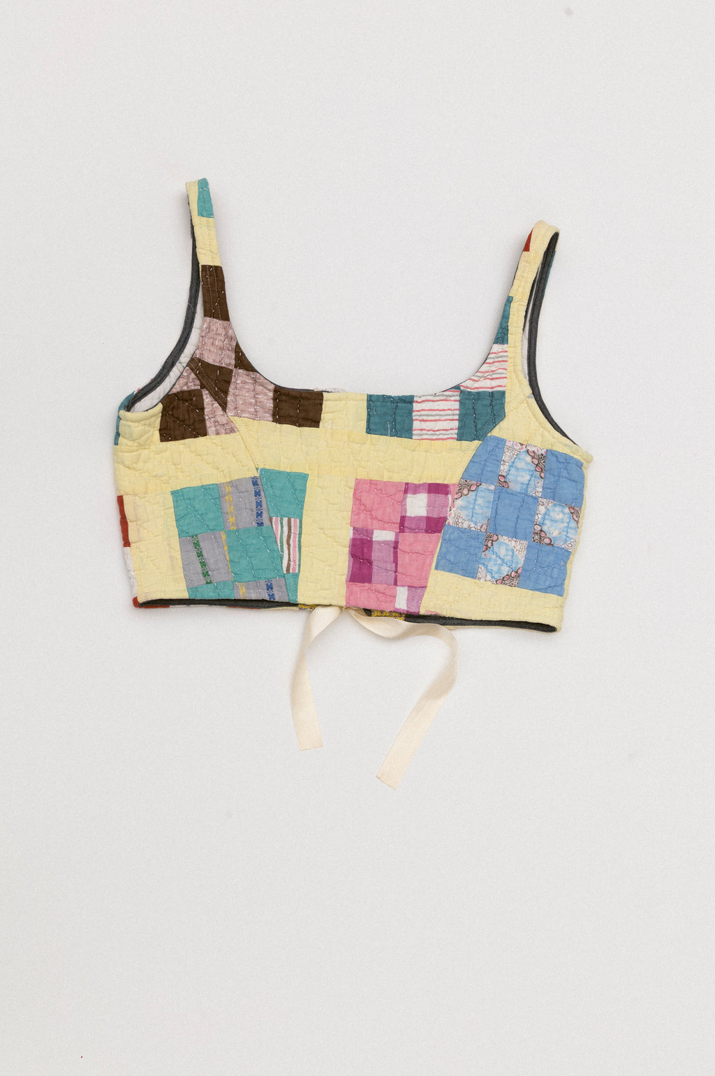 Quilt Corset - Yellow Blocks (XLarge)
