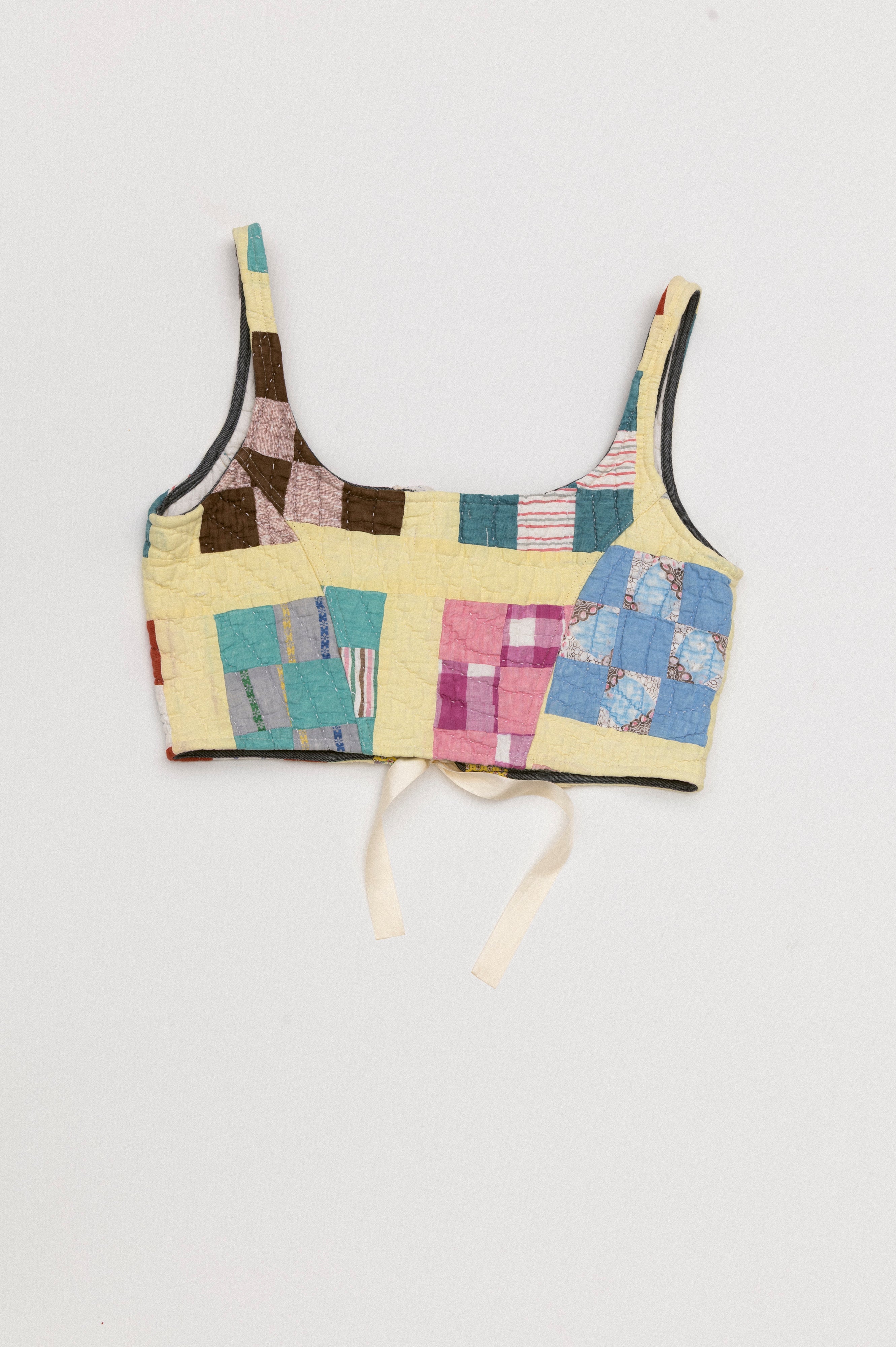 Quilt Corset - Yellow Blocks (XLarge)