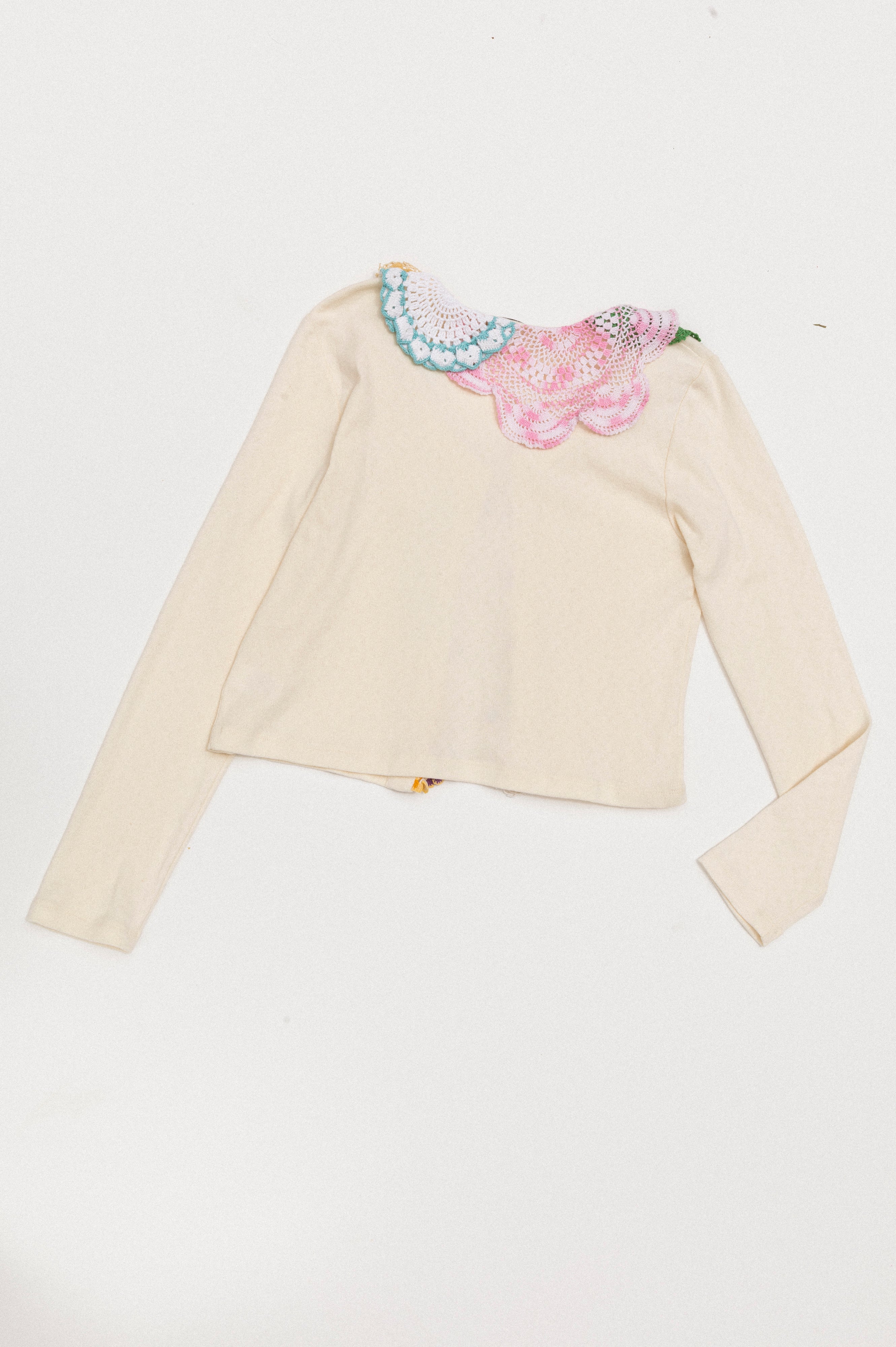 Doily Cardigan - Dragonfruit (Large)