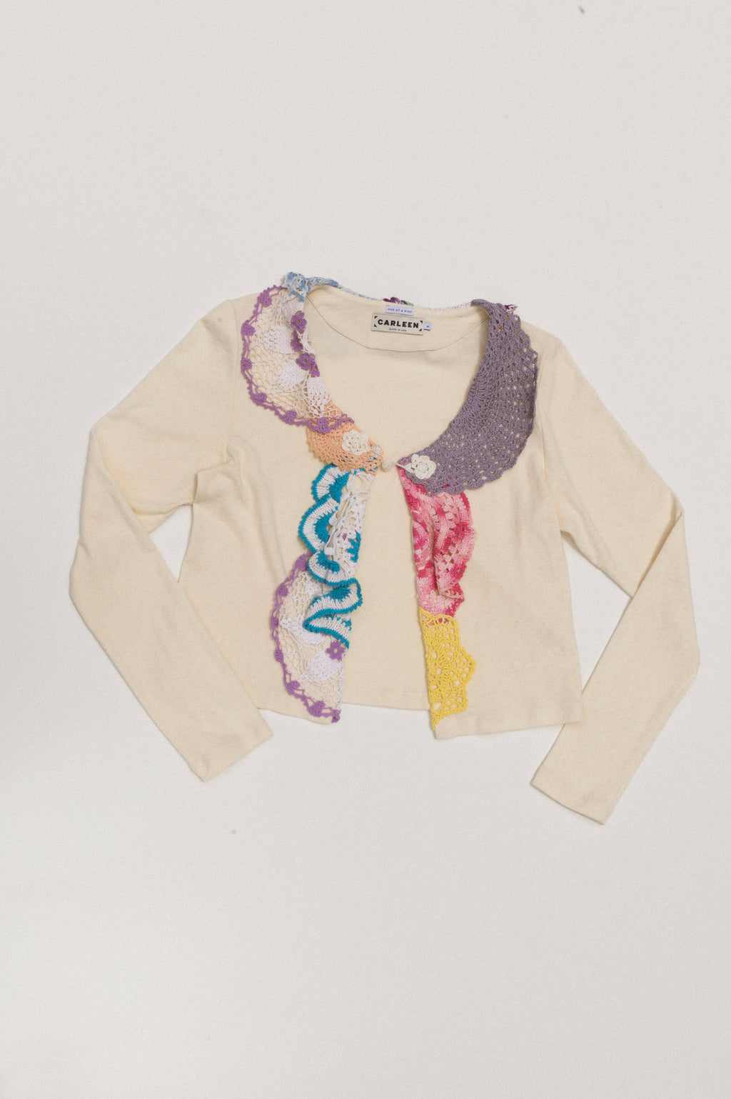 Doily Cardigan - Lavender (Medium)