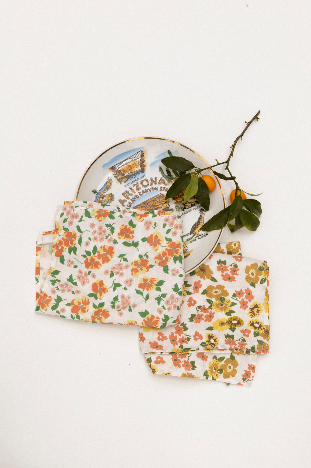 Feedsack Floral Dish Towels