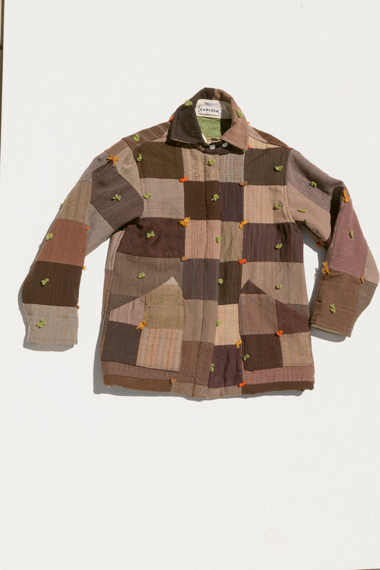 Quilt Ardmore Jacket - Brick Yarn Ties (XSmall)