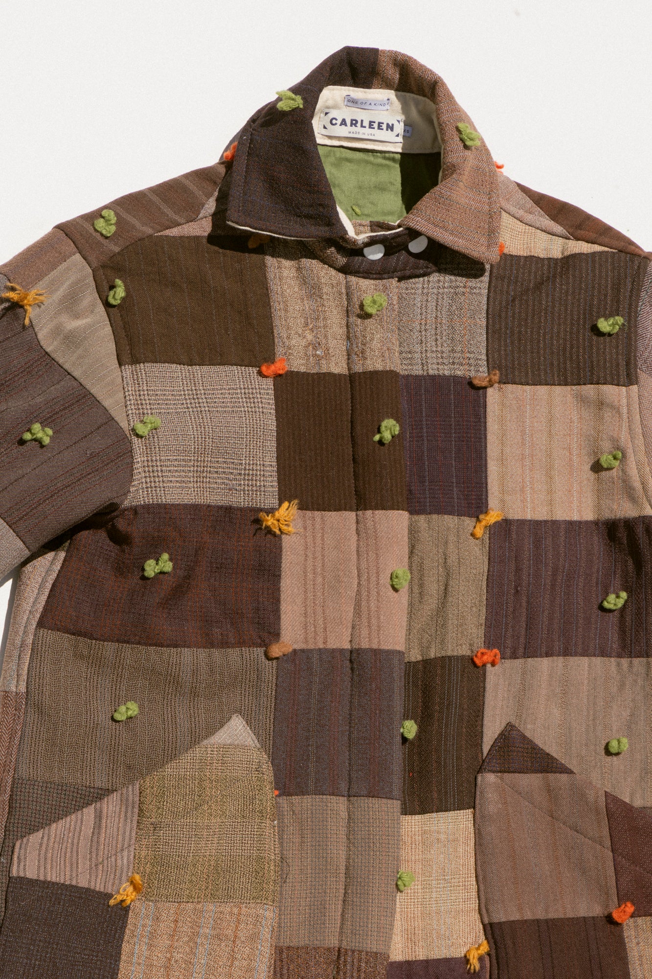 Quilt Ardmore Jacket - Brick Yarn Ties (XSmall)