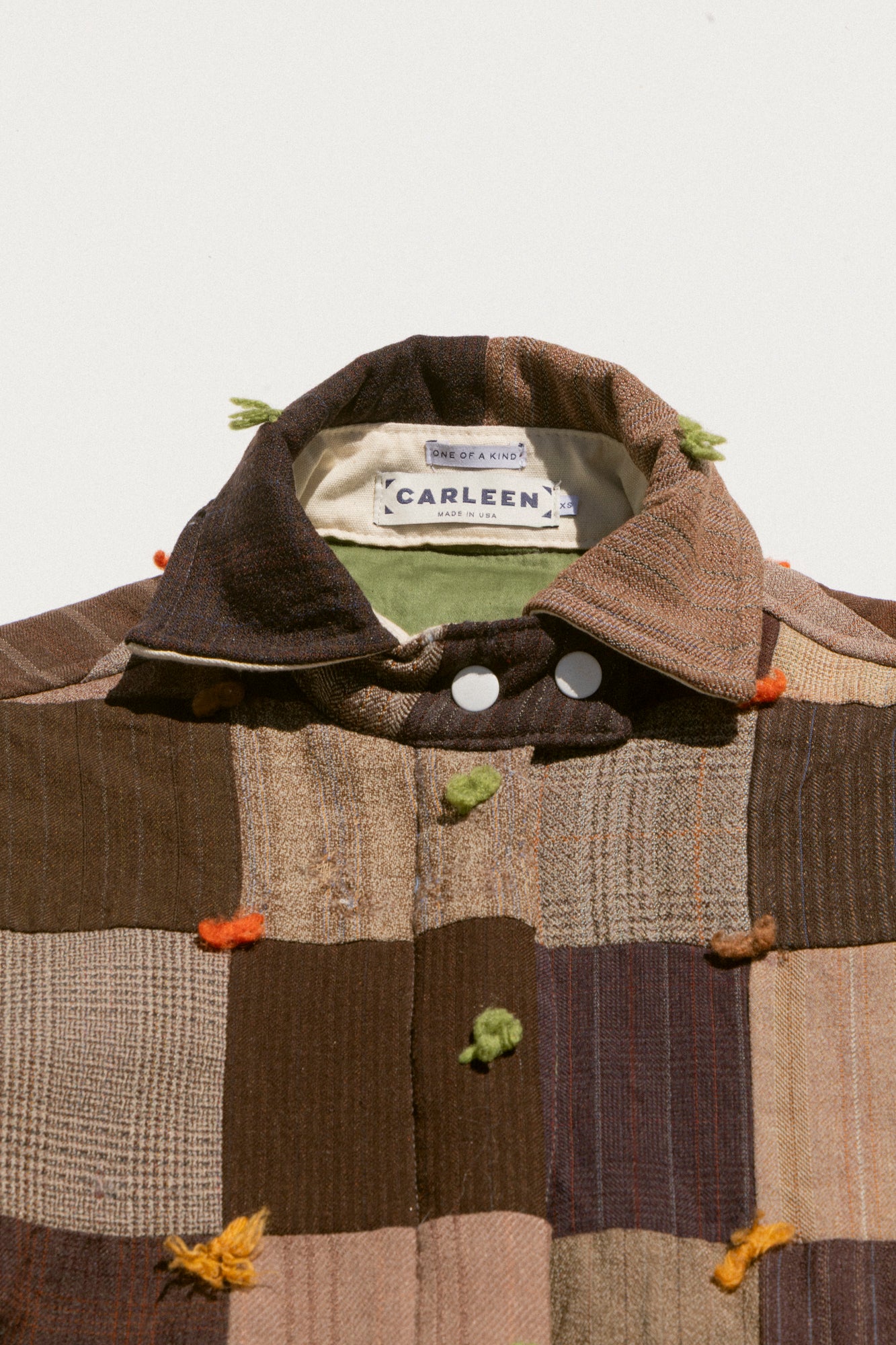 Quilt Ardmore Jacket - Brick Yarn Ties (XSmall)