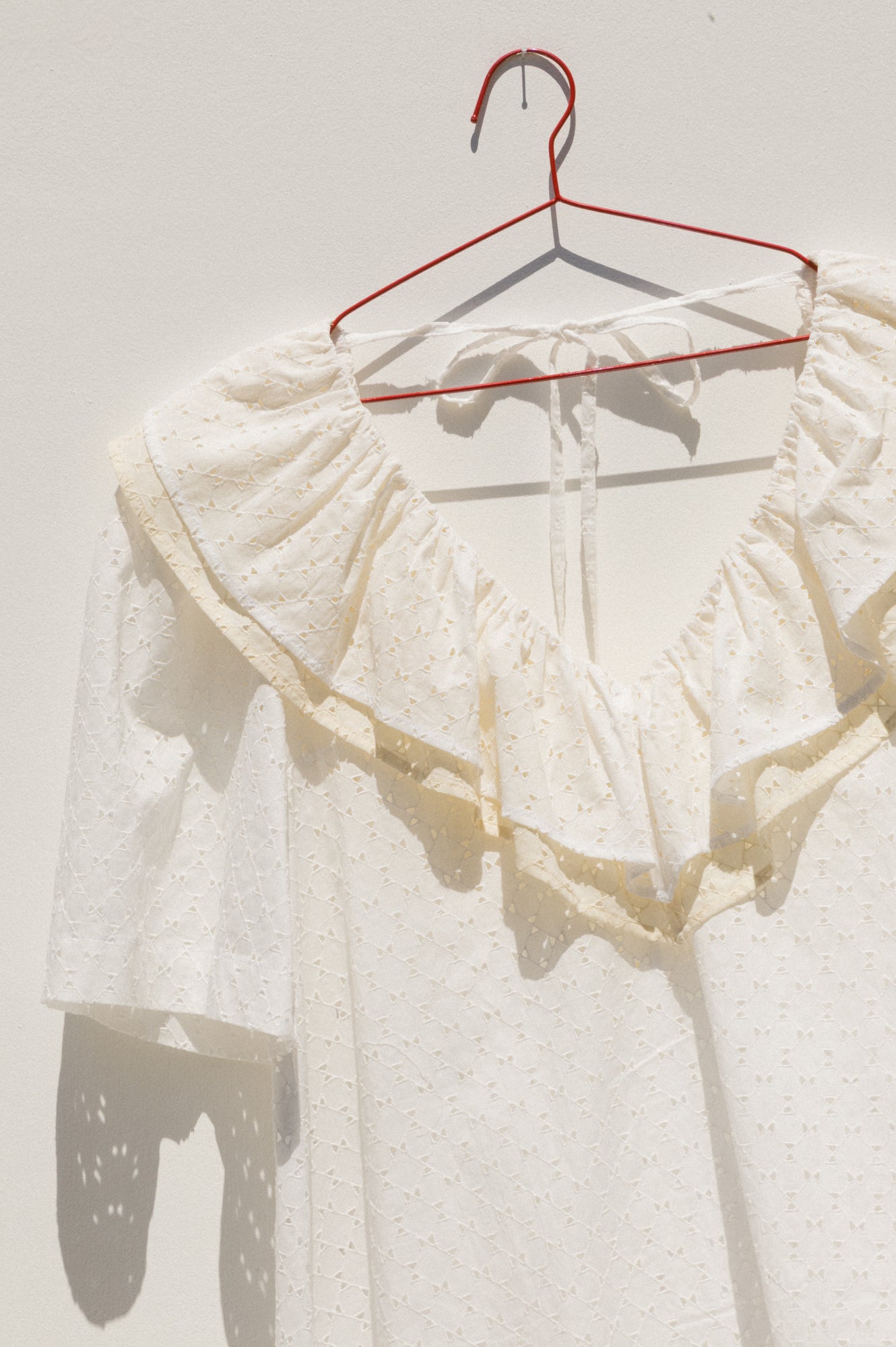 Ruffle Dress - Eyelet