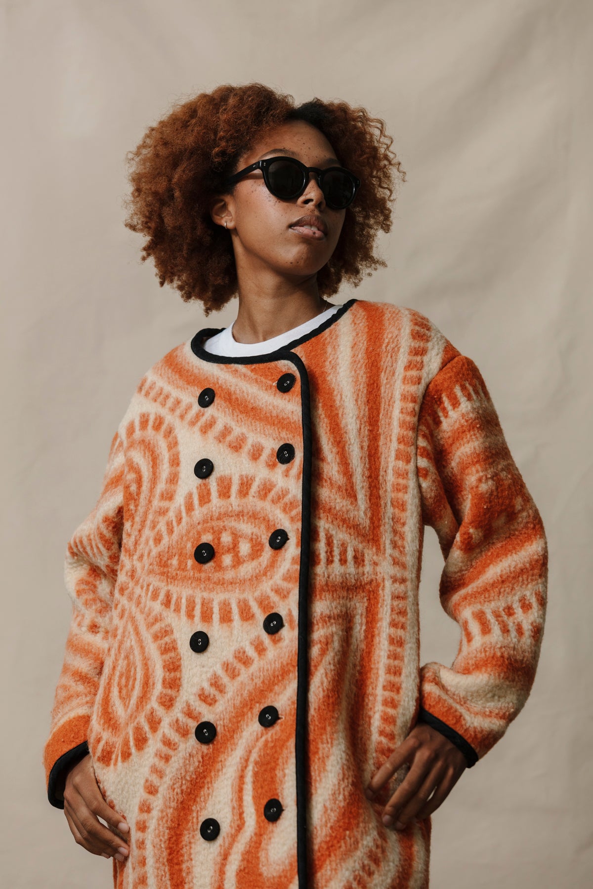 Long Brookes Jacket - Orange (Small)